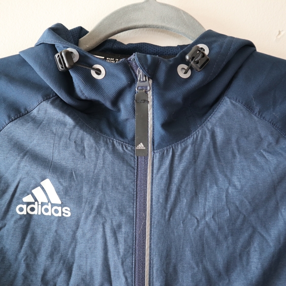 Adidas Jacket, Navy Athletic Jacket - Picture 6 of 8